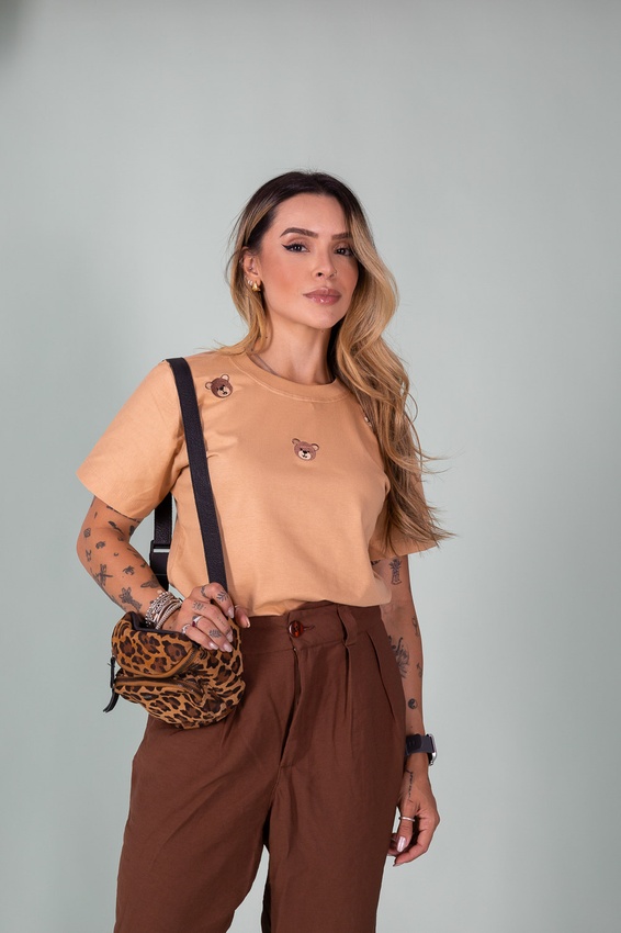 Tshirt Bordada Ursinhos 